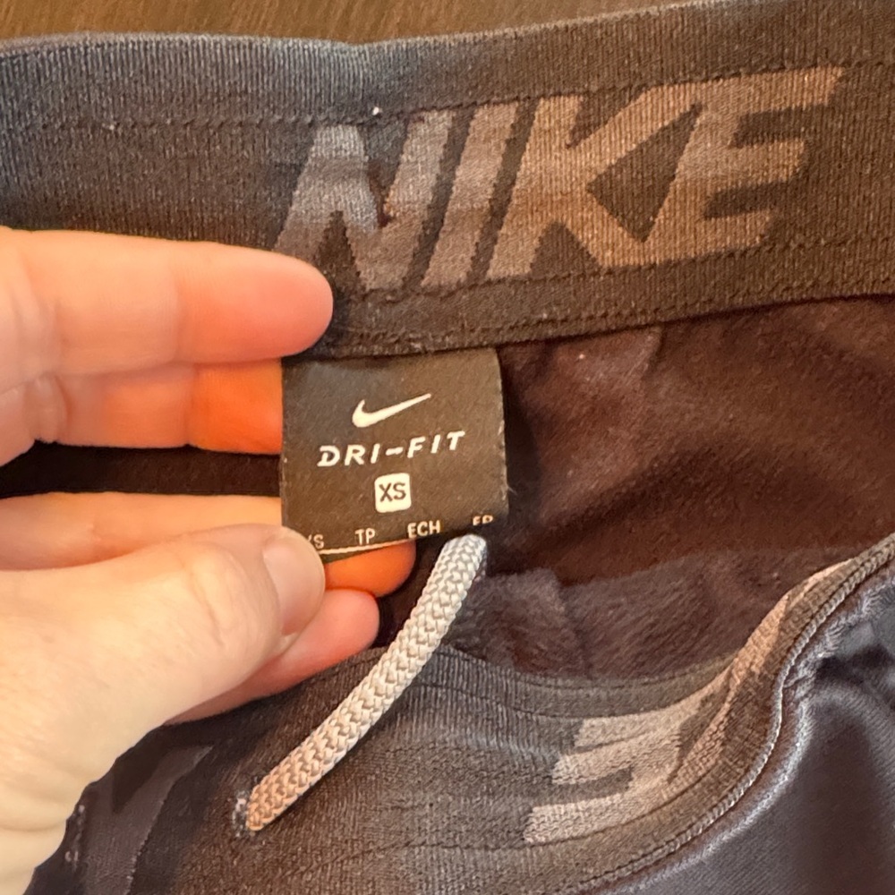 Nike Kids Charcoal Joggers with White Swoosh - Picture 2 of 3